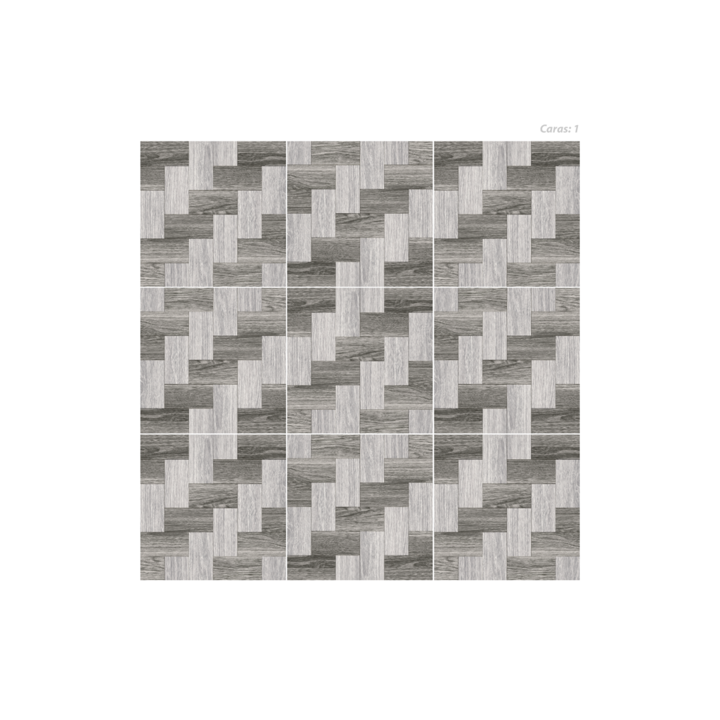 Piek gris panel, formato 46x46, estilo madera